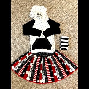 Adorable Halloween Skirt Set